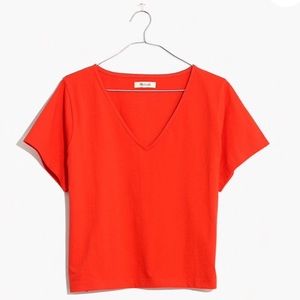 NWT Madewell v-neck boxy Setlist top